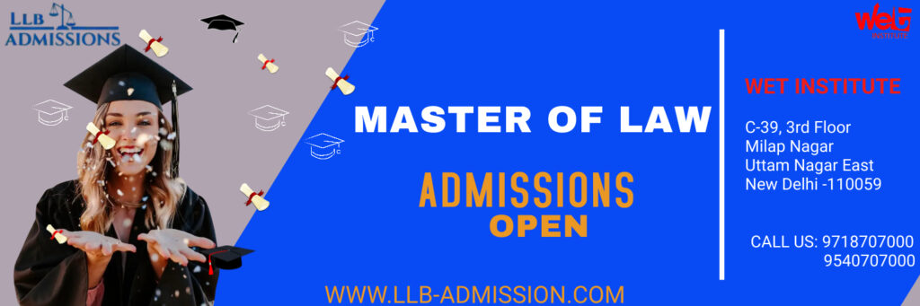 LLM Admission open wet institute